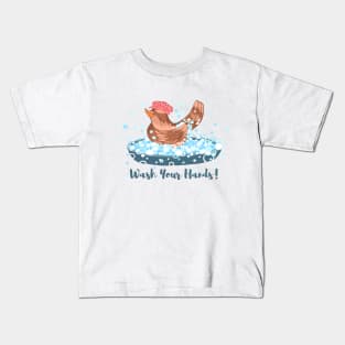 Wash Your Hands Bird Kids T-Shirt